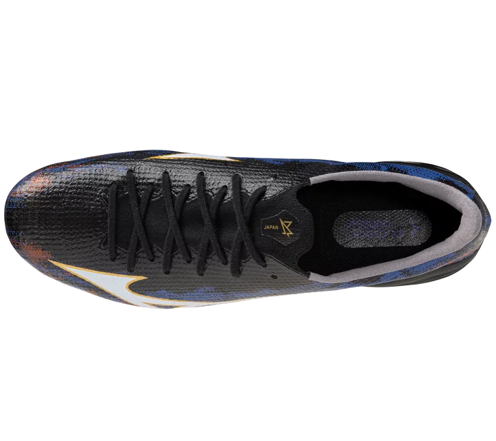 MIZUNO ALPHA 3 JAPAN MADE IN JAPAN FM SOCCER CLEATS (Black/Ancient Water)