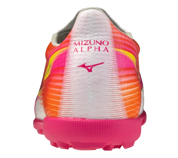 MIZUNO ALPHA 3 PRO ALL SURFACE TURF SOCCER SHOES (White - Fuchsia - Purple)