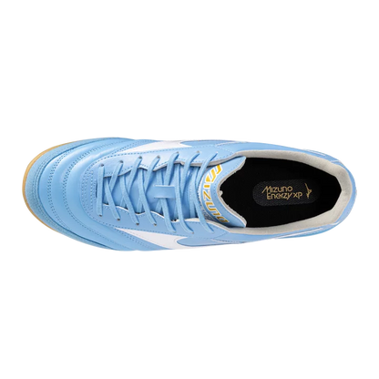 MIZUNO MORELIA SALA ELITE IN CELESTE-WHITE