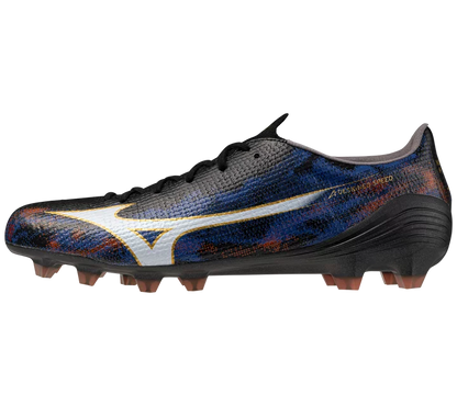 MIZUNO ALPHA 3 JAPAN MADE IN JAPAN FM SOCCER CLEATS (Black/Ancient Water)