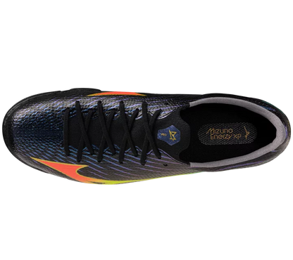 MIZUNO ALPHA 3 PRO ALL SURFACE TURF SOCCER SHOES (Black-Lava Orange)