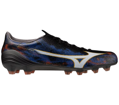 MIZUNO ALPHA 3 JAPAN MADE IN JAPAN FM SOCCER CLEATS (Black/Ancient Water)