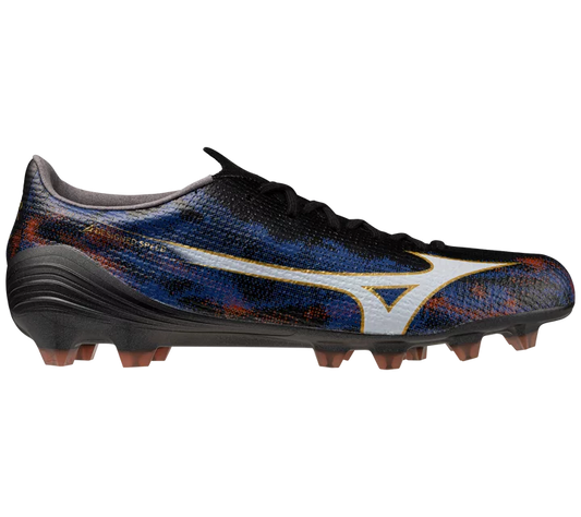 MIZUNO ALPHA 3 JAPAN MADE IN JAPAN FM SOCCER CLEATS (Black/Ancient Water)