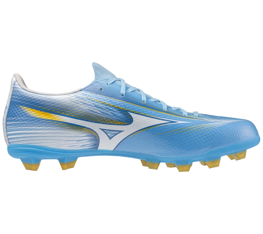 MIZUNO ALPHA 3 SELECT FG SOCCER CLEAT (CELESTE-WHITE)