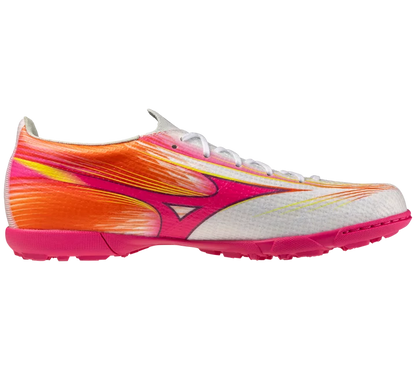 MIZUNO ALPHA 3 PRO ALL SURFACE TURF SOCCER SHOES (White - Fuchsia - Purple)