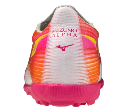 MIZUNO ALPHA 3 PRO ALL SURFACE TURF SOCCER SHOES (White - Fuchsia - Purple)