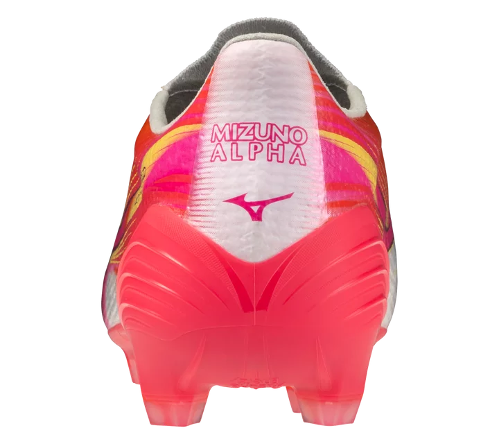 MIZUNO ALPHA 3 JAPAN MADE IN JAPAN FG SOCCER CLEAT (WHITE - FUCHSIA-PURPLE)