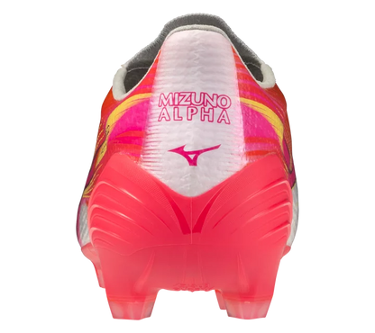 MIZUNO ALPHA 3 JAPAN MADE IN JAPAN FG SOCCER CLEAT (WHITE - FUCHSIA-PURPLE)